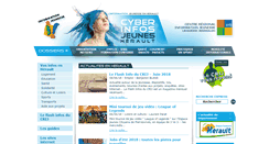 Desktop Screenshot of herault.informationjeunesselr.fr